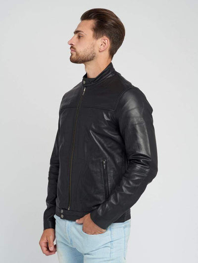 Sculpt Australia mens leather jacket Kurt - Black Leather Jacket