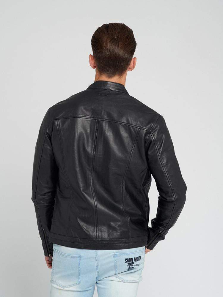 Sculpt Australia mens leather jacket Kurt - Black Leather Jacket