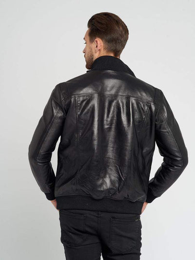 Sculpt Australia mens leather jacket Lucas Black Leather Jacket