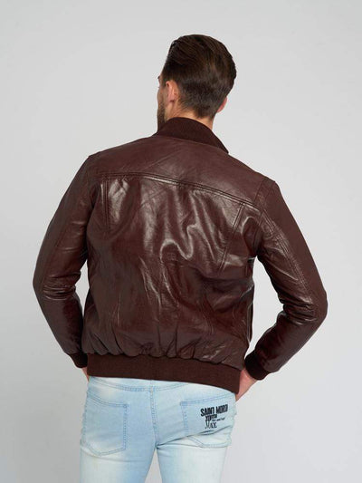 Sculpt Australia mens leather jacket Lucas Dark Brown Leather Jacket