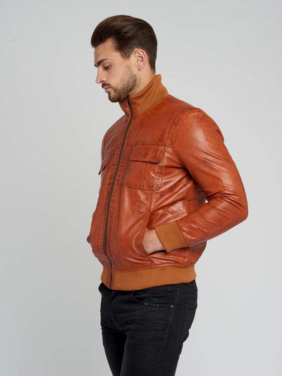 Sculpt Australia mens leather jacket New Designer Men's Leather Jacket
