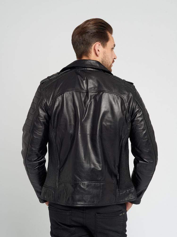 Sculpt Australia mens leather jacket Nicholas Black Leather Jacket