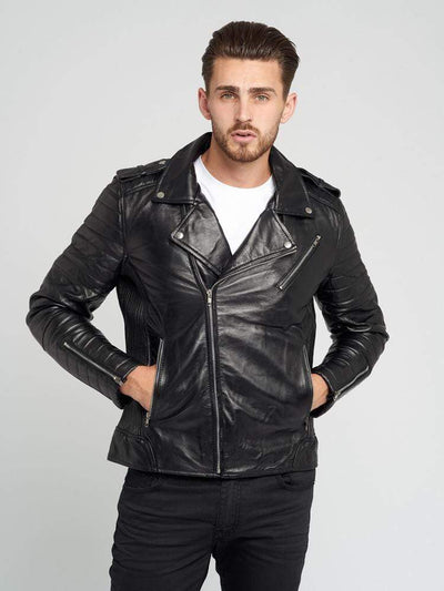 Sculpt Australia mens leather jacket Nicholas Black Leather Jacket