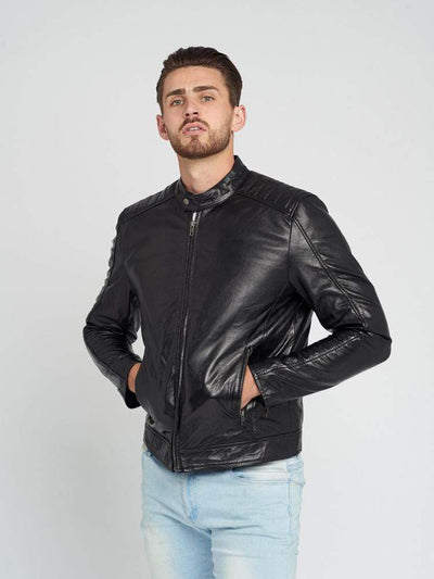 Sculpt Australia mens leather jacket Peter Black Leather Jacket