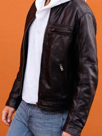 Sculpt Australia mens leather jacket Premium Motorcycle Leather Jacket