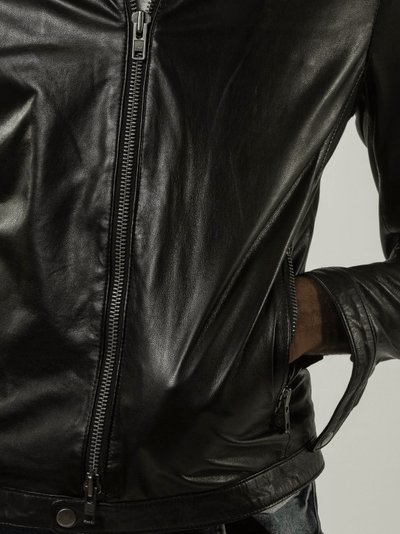 Sculpt Australia mens leather jacket Riley Black Leather Jacket