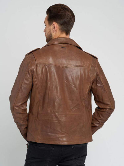 Sculpt Australia mens leather jacket Sculpt's Designer Brown Leather Jacket