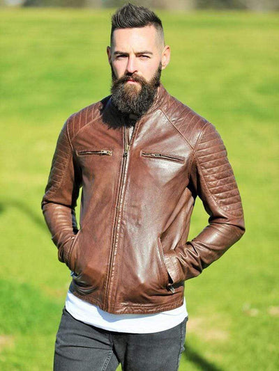 Sculpt Australia mens leather jacket Sculpt's Leather Motorcycle Jacket