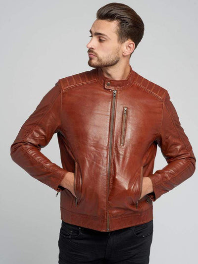 Sculpt Australia mens leather jacket Sculpt's Stylish Tanned Leather Jacket