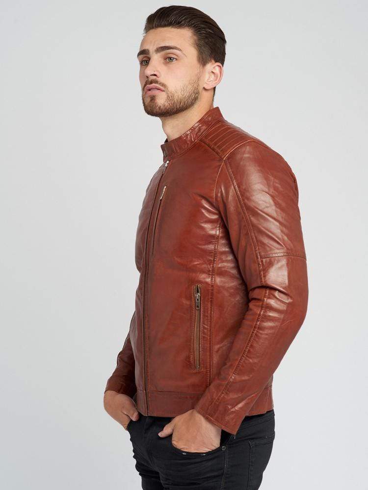 Sculpt Australia mens leather jacket Sculpt's Stylish Tanned Leather Jacket