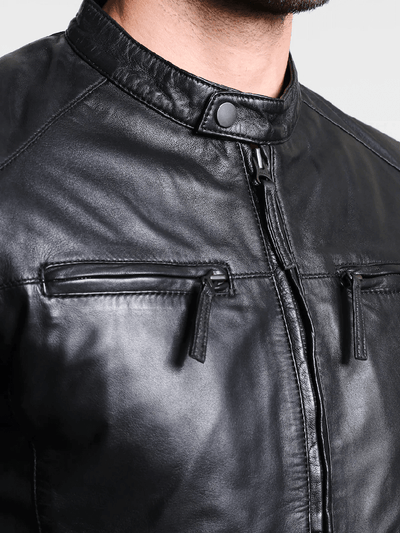 Sculpt Australia mens leather jacket Standout Black Leather Jacket