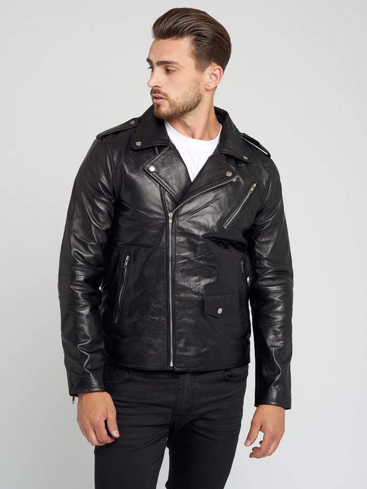 Sculpt Australia mens leather jacket Vintage Leather Biker Jacket
