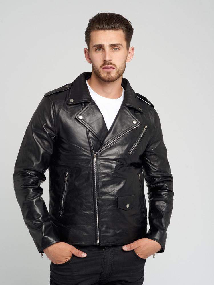 Sculpt Australia mens leather jacket Vintage Leather Biker Jacket