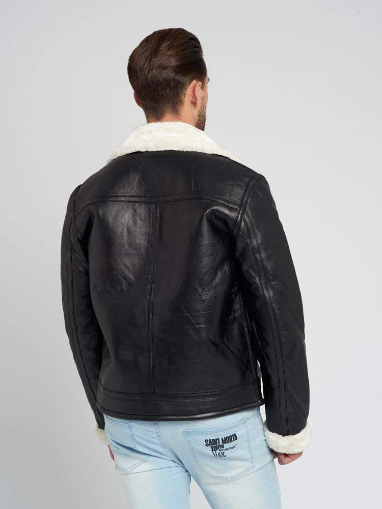 Sculpt Australia mens leather jacket Zane Shearling Leather Jacket
