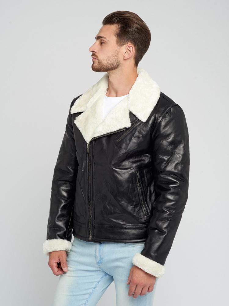 Sculpt Australia mens leather jacket Zane Shearling Leather Jacket