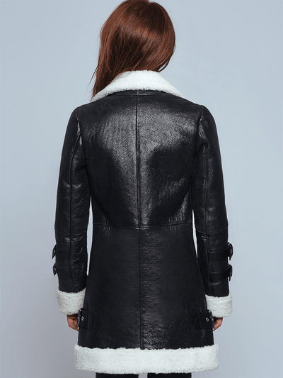 Chloe Black Shearling Leather Jacket