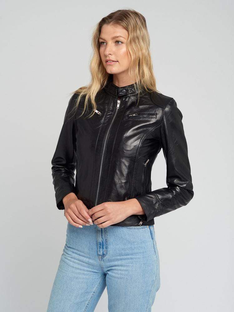 Sculpt Australia womens leather jacket Eliza Black Leather Jacket