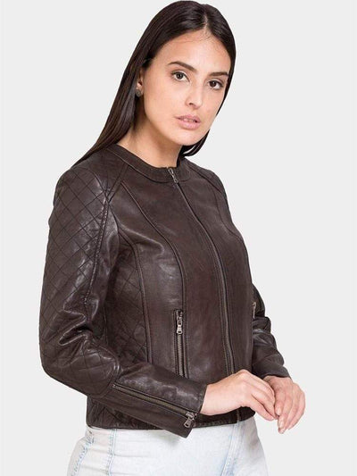 Sculpt Australia womens leather jacket Hayley Brown Leather Jacket