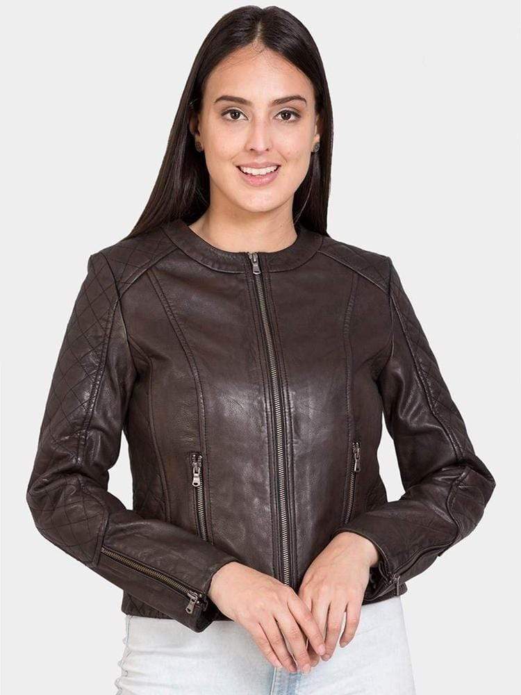 Sculpt Australia womens leather jacket Hayley Brown Leather Jacket