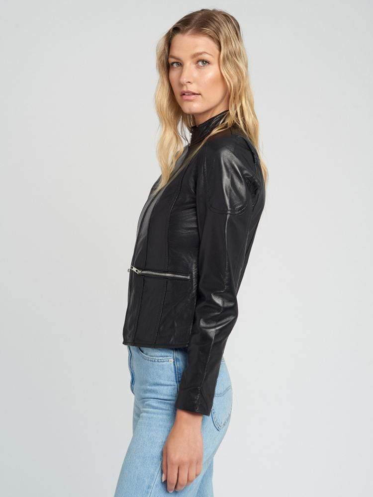 Sculpt Australia womens leather jacket Jennie Black Leather Jacket