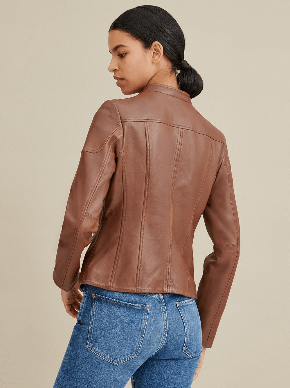 Jennie Brown Leather Jacket