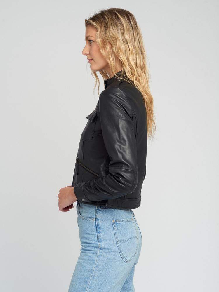 Sculpt Australia womens leather jacket Jessie Black Leather Jacket