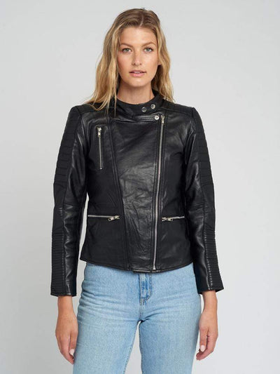 Sculpt Australia womens leather jacket Jessy Black Quilted Leather Jacket