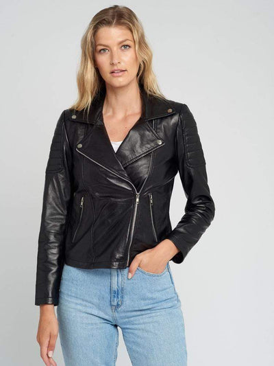 Sculpt Australia womens leather jacket Keira Black Leather Jacket
