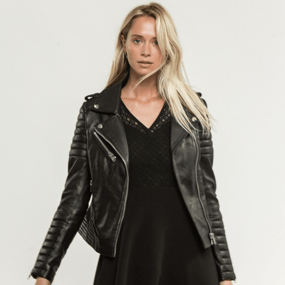 Sculpt Australia womens leather jacket Macy Black Leather Jacket