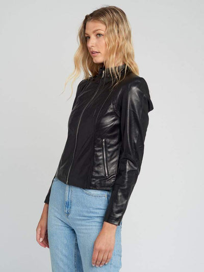 Sculpt Australia womens leather jacket Melissa Black Leather Jacket