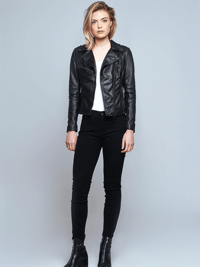 Ruby Black Leather Jacket