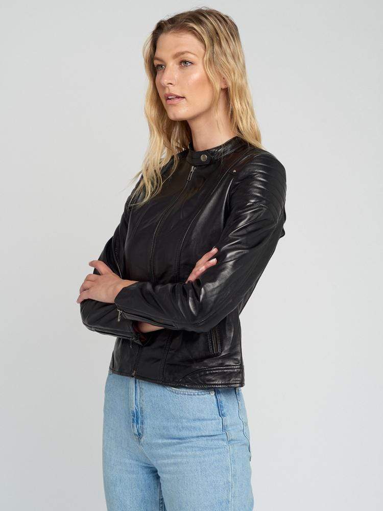 Sculpt Australia womens leather jacket Sarah Black Leather Jacket