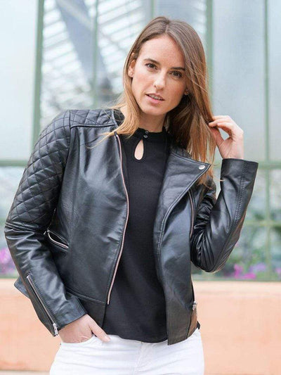 Sculpt's Classic Women's Black leather Jacket