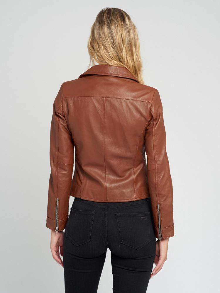 Sculpt Australia womens leather jacket Sculpt's Nutmeg Leather Jacket