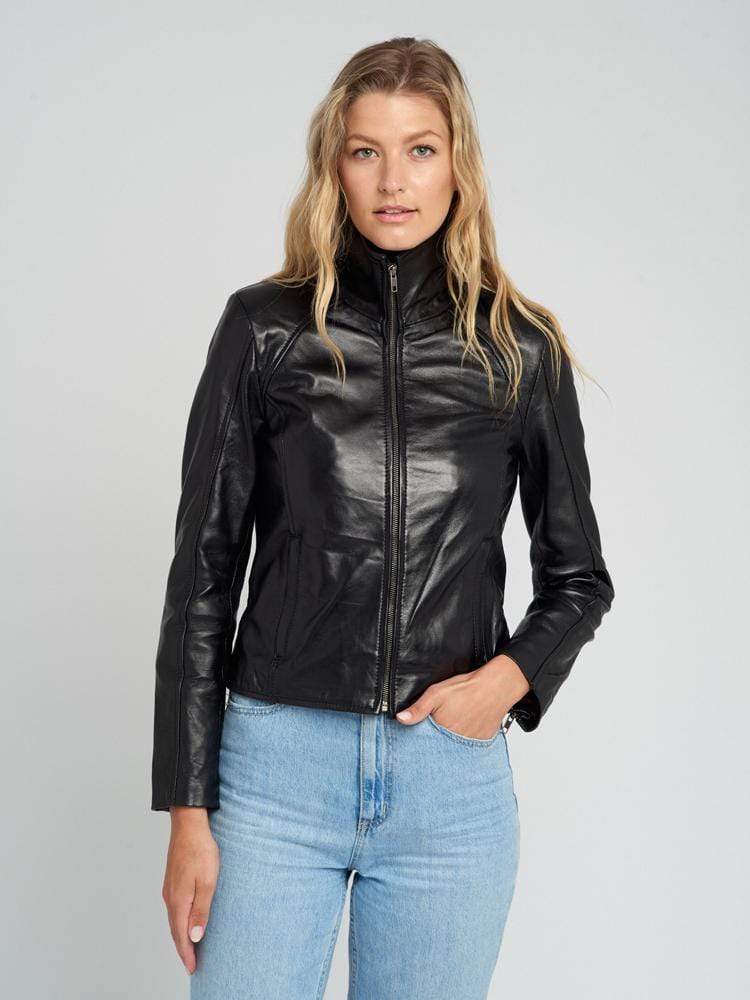 Sculpt Australia womens leather jacket Stephanie Black Leather Jacket