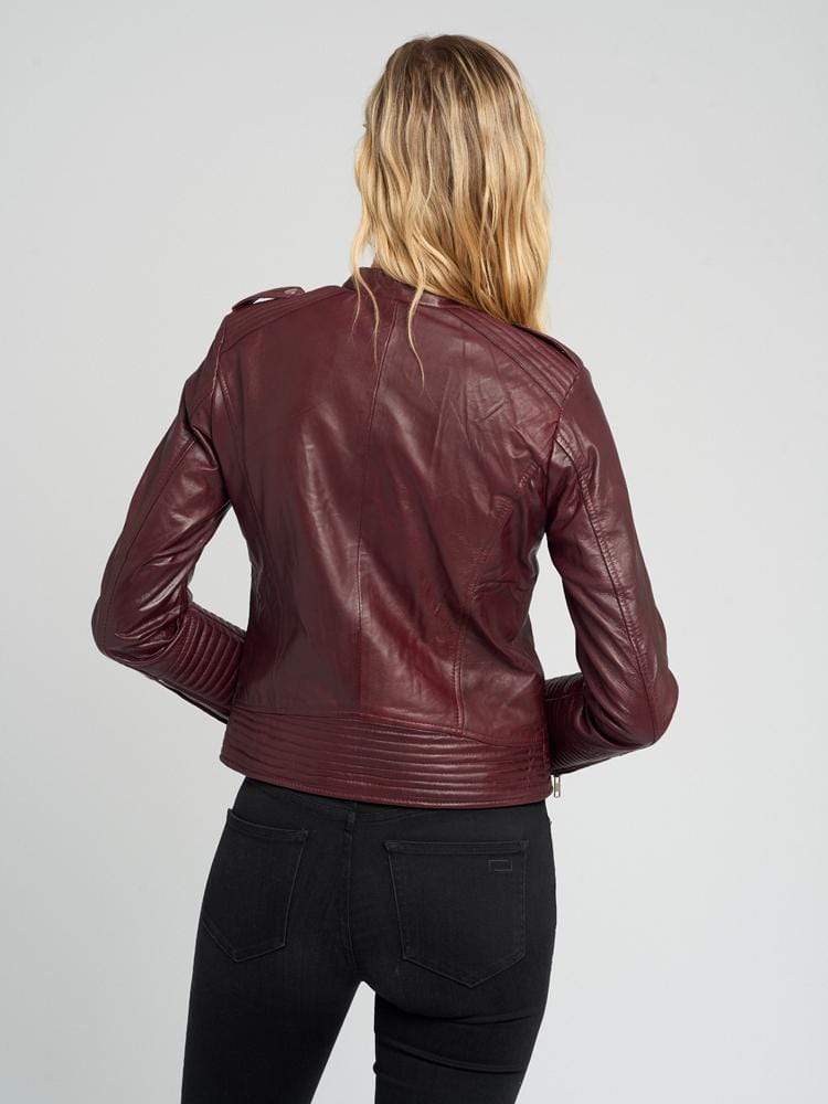 Veronica Asymmetric Leather Jacket